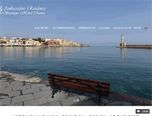 Tablet Screenshot of ambassadorsresidencechania.com